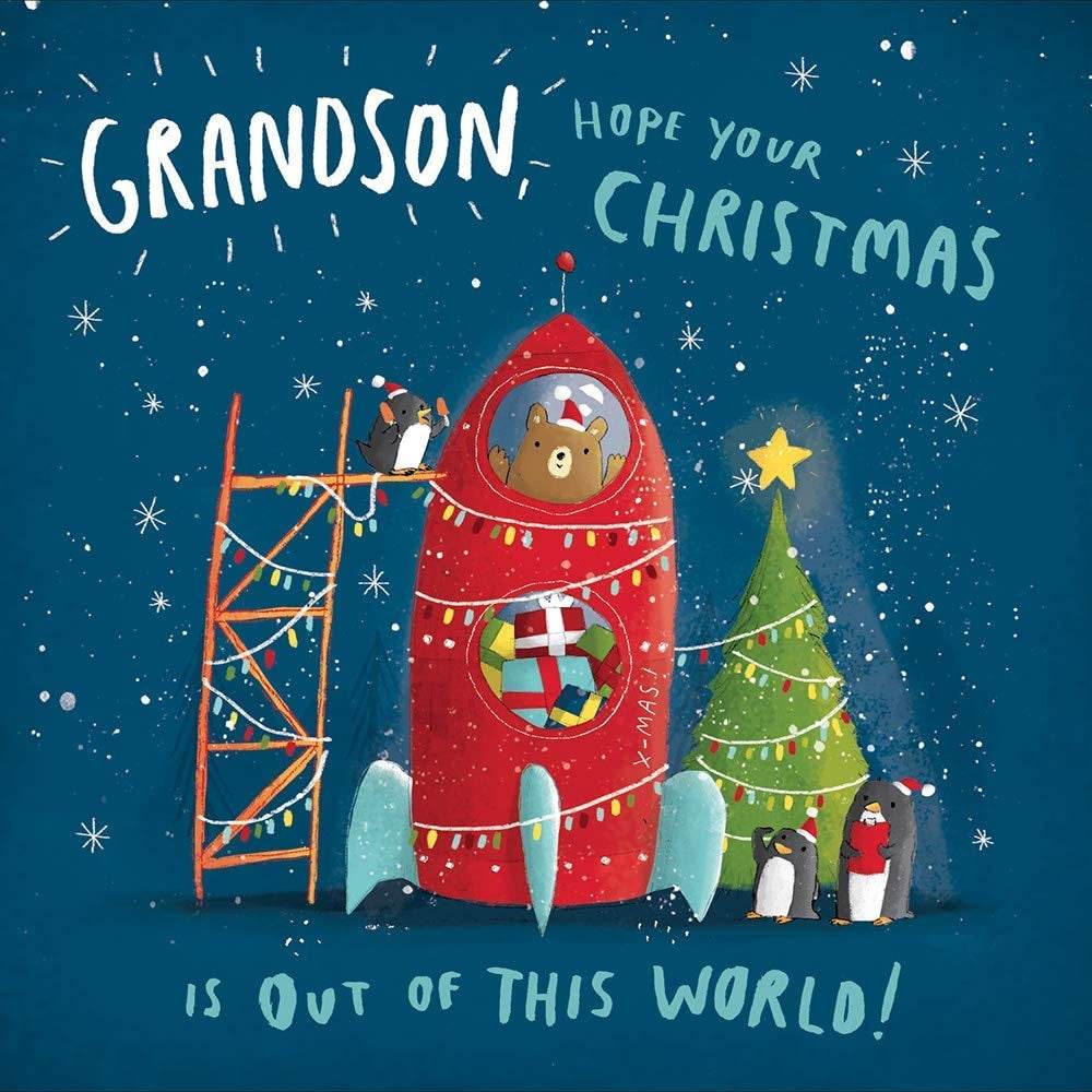 Grandson Christmas Card - House of Cards