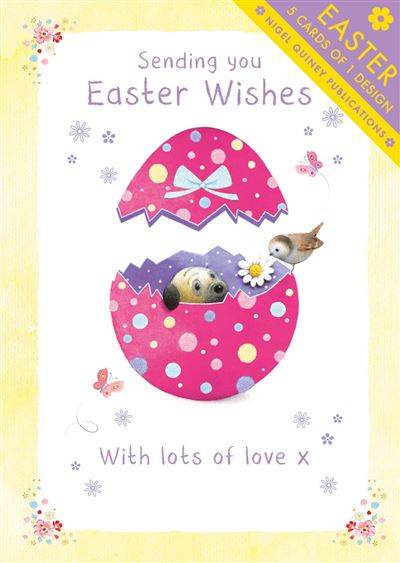 Pink Egg Easter Cards - House of Cards