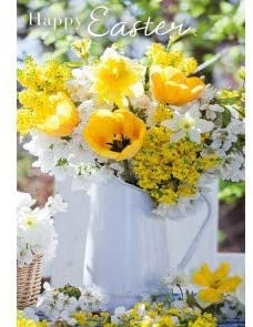 Flower Jug Easter Card