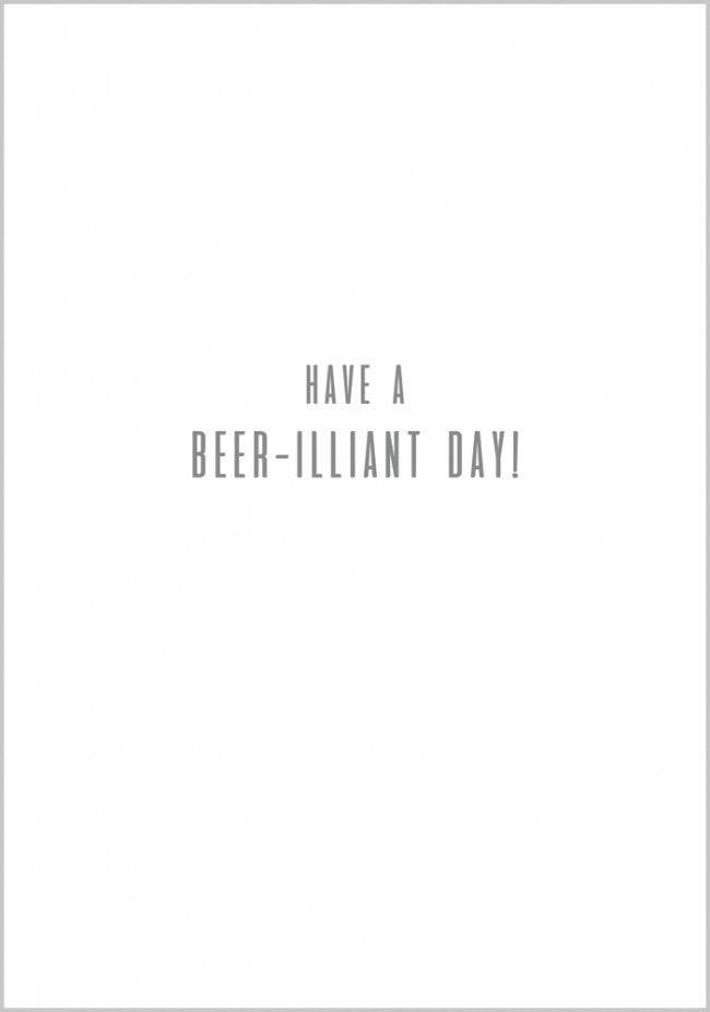 Gold Beer Bottles Fathers Day Card - House of Cards