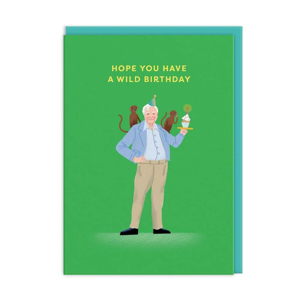 Icons Attenborough Birthday Card - House of Cards