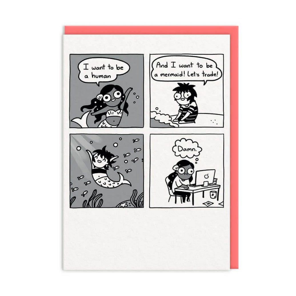 Mermaid Wish Greeting Card - House of Cards