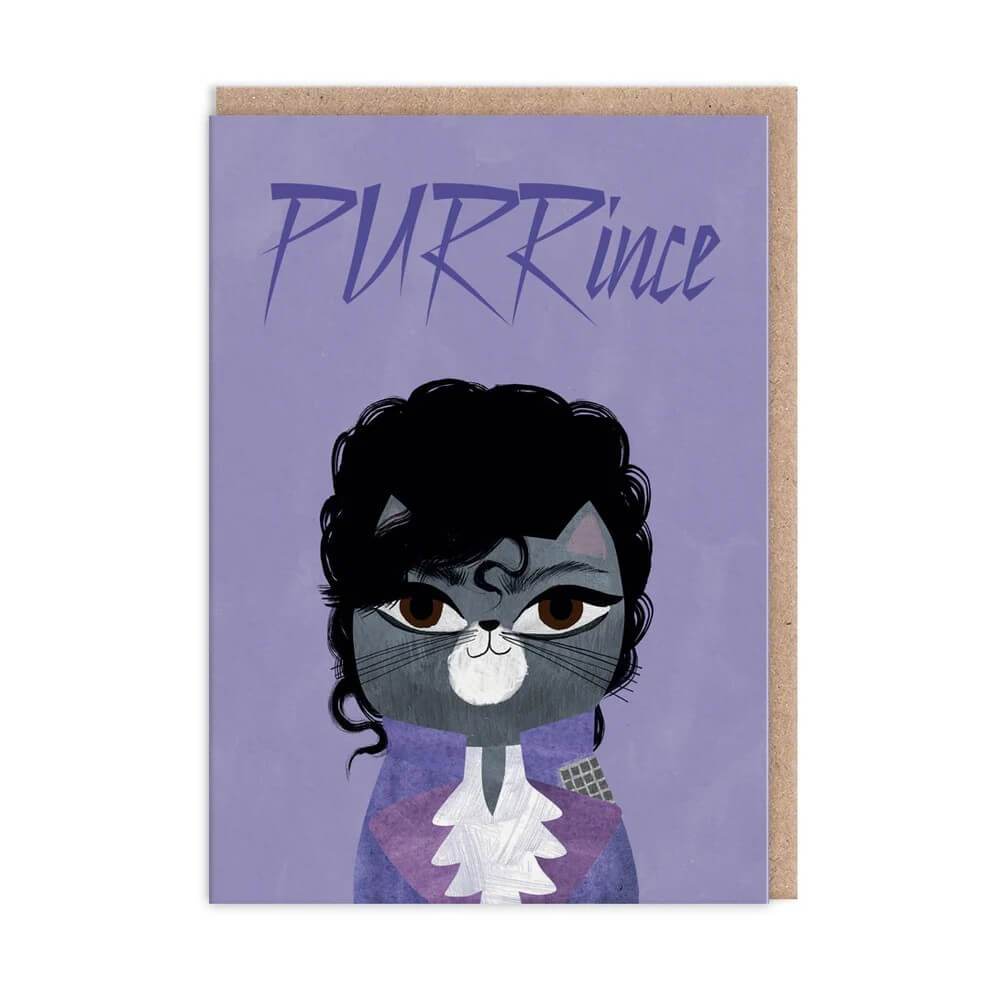 Purrince Birthday Card - House of Cards