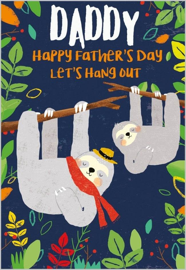 Sloth Daddy Fathers Day Card - House of Cards