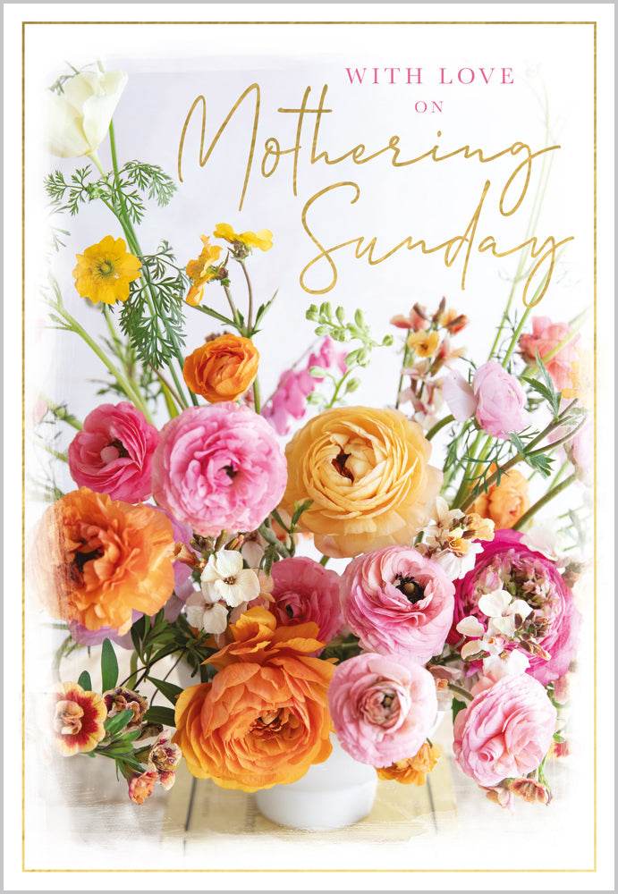 Flower Bouquet Mothering Sunday Card - House of Cards