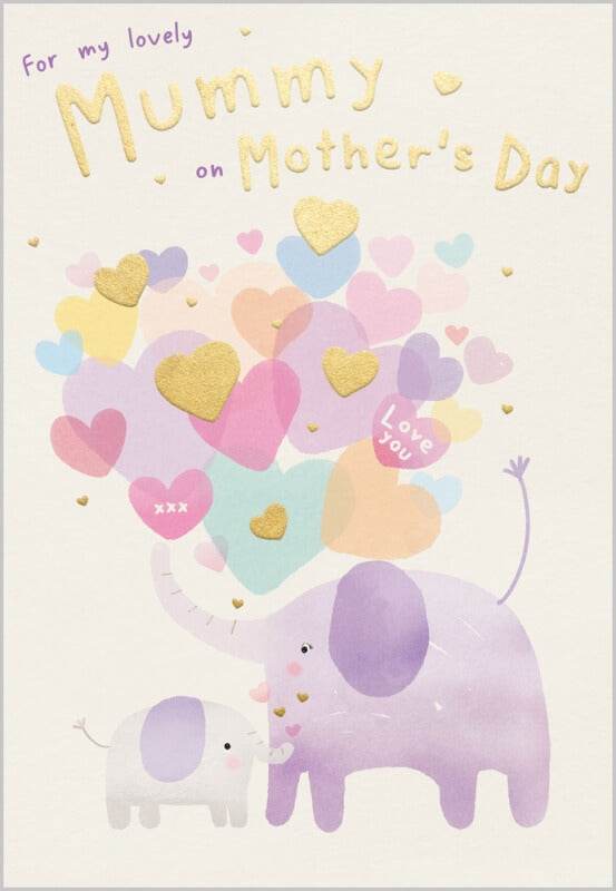 Elephant Mummy Mothers Day Card - House of Cards