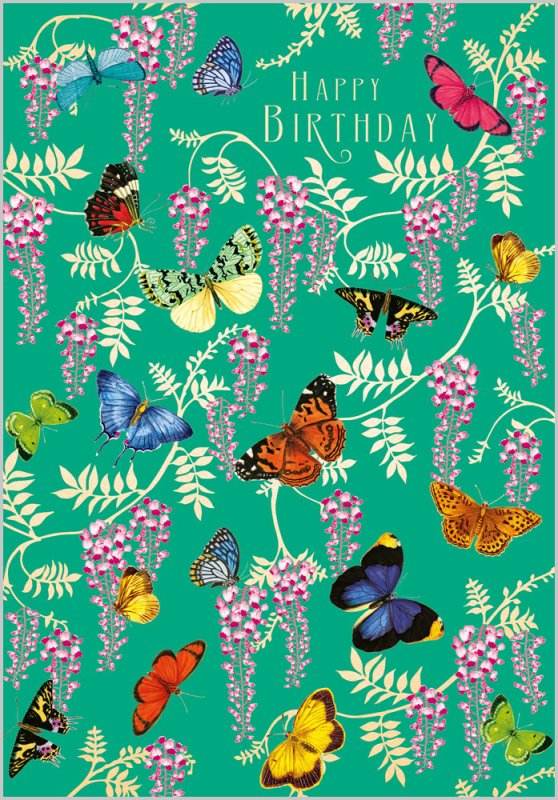 Butterflies Birthday Card - House of Cards