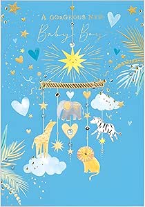 New Baby Boy Greeting Card
