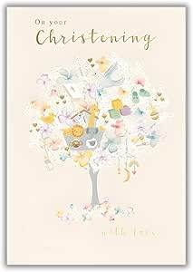 Christening Greeting Card - House of Cards
