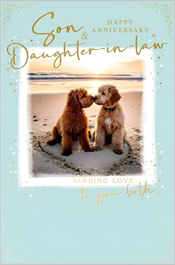 Son and Daughter-in-Law Anniversary Card