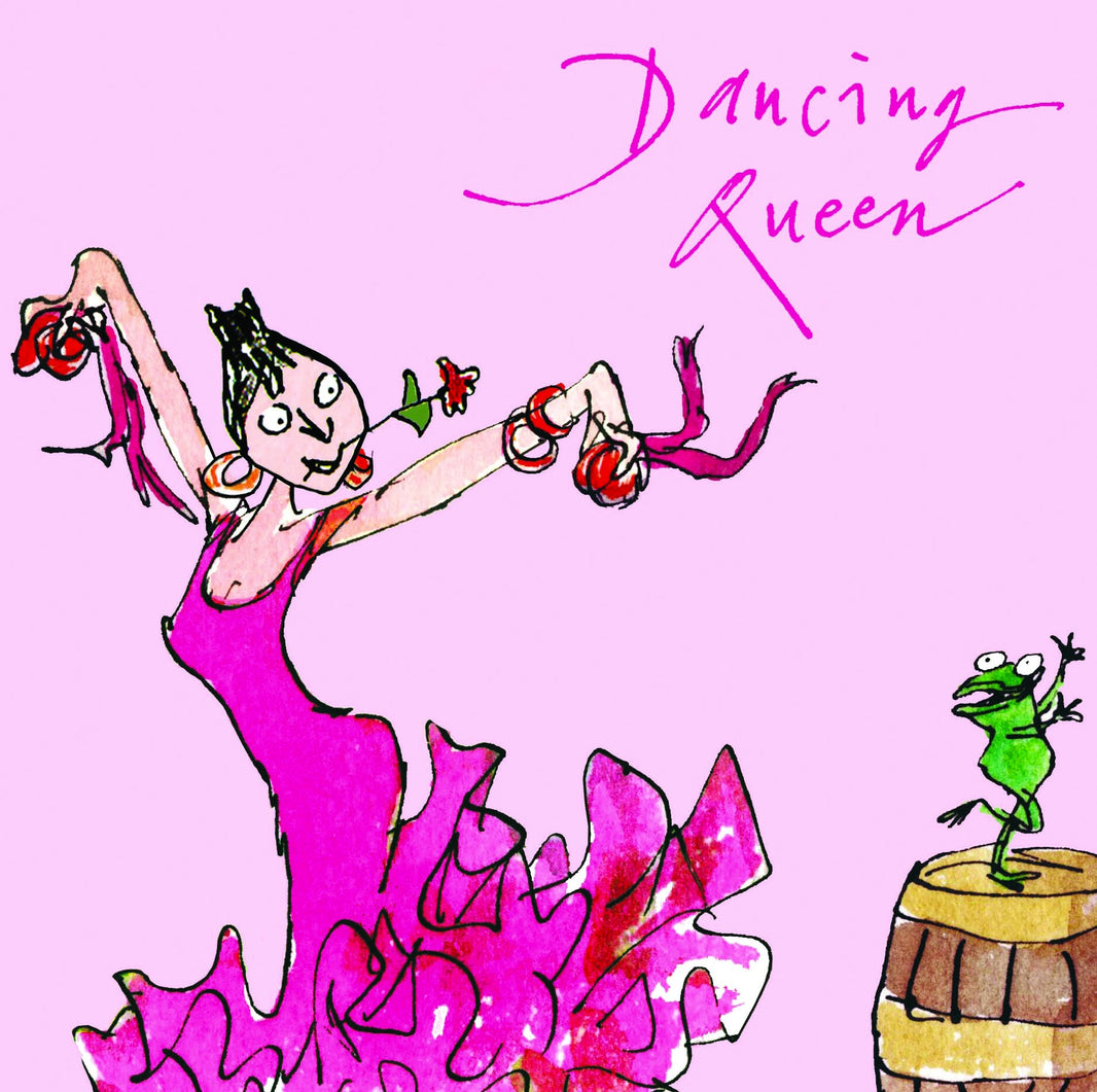 Quentin Blake Dancing Queen Birthday Card