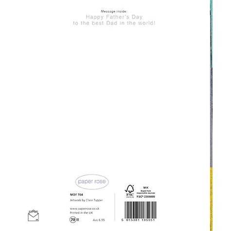 Star Dad Mosaic Fathers Day Card - House of Cards