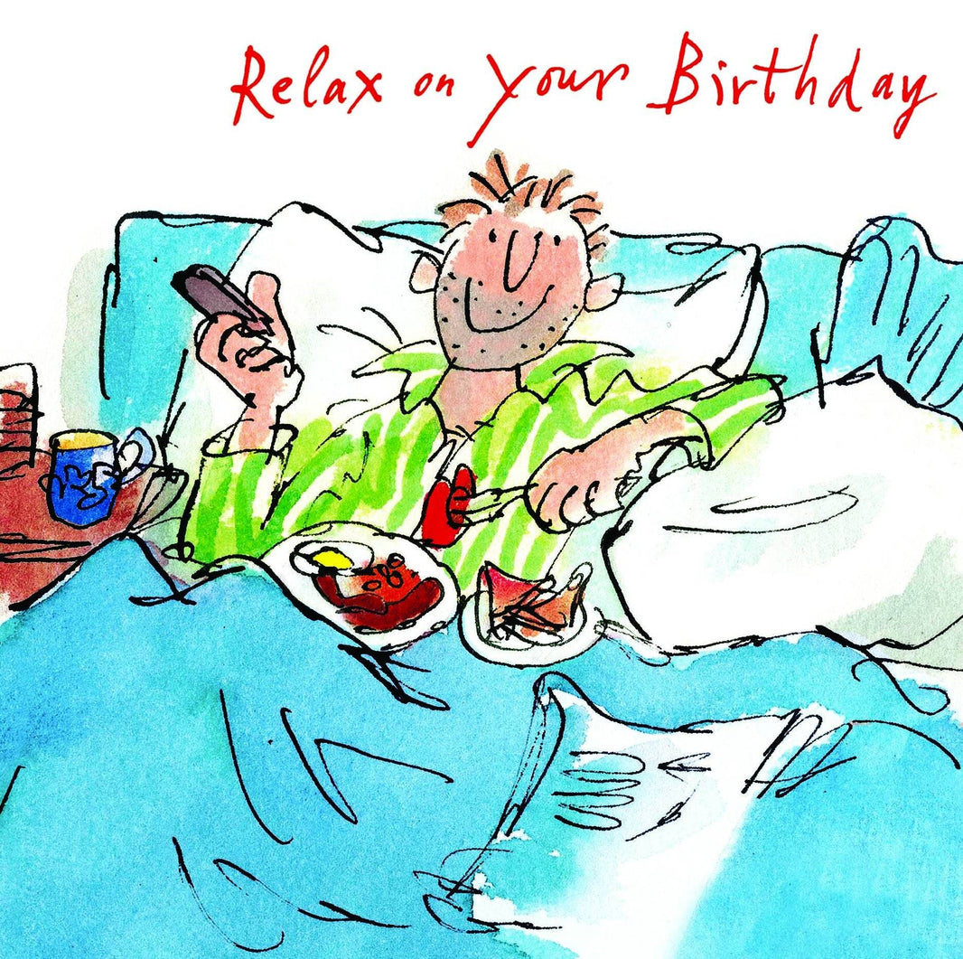 Quentin Blake Man in Bed - House of Cards