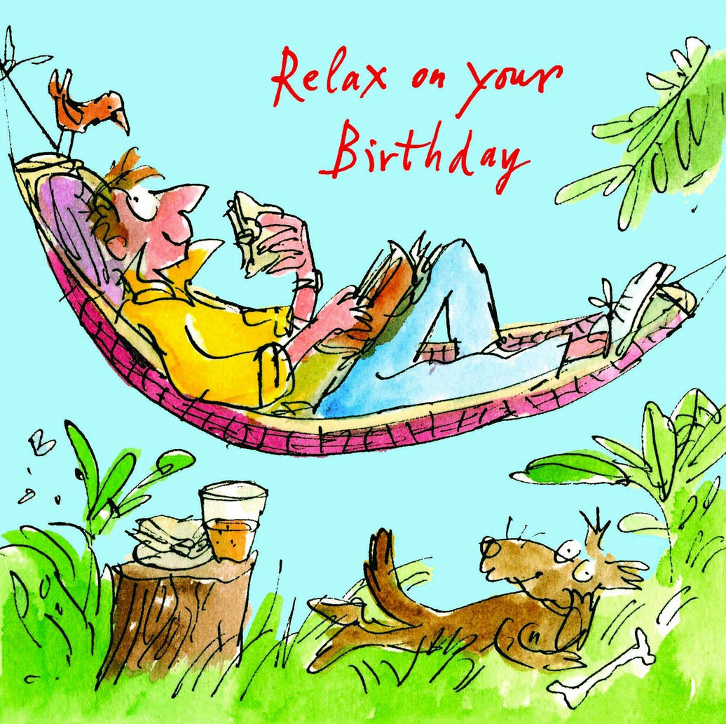 Quentin Blake Man in Hammock - House of Cards