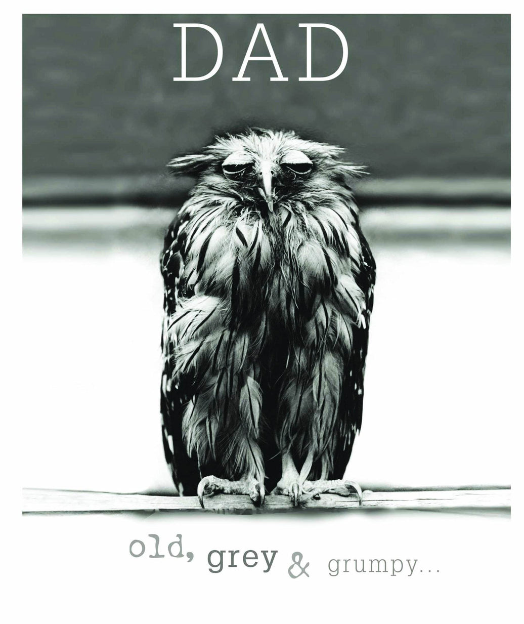 Dad Old, Grey and Grumpy Birthday Card - House of Cards