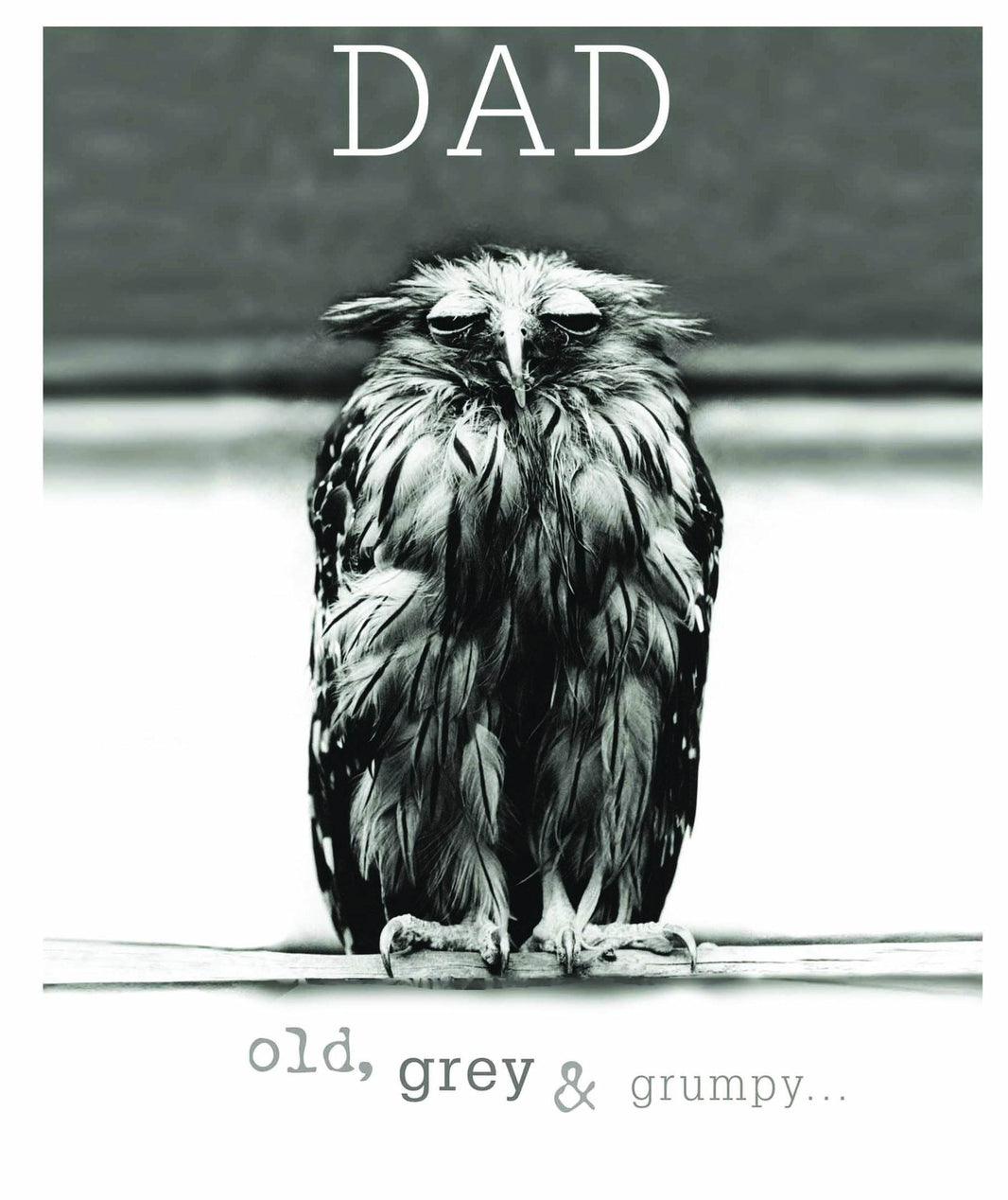 Dad Old, Grey and Grumpy Birthday Card - House of Cards