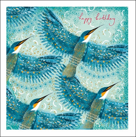 Opium - Kingfisher Greeting Card