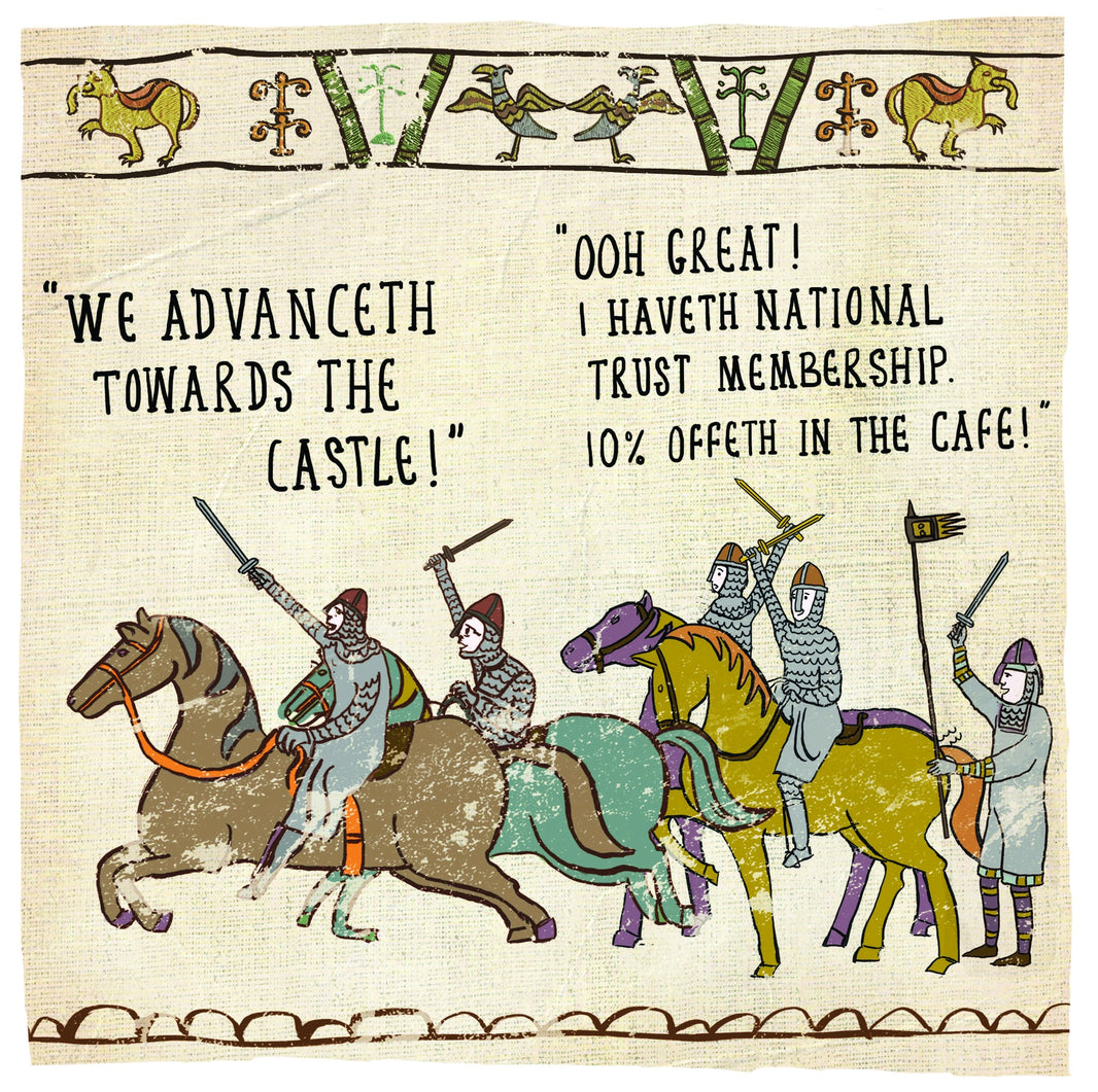 Hysterical - Towards The Castle Greeting Card