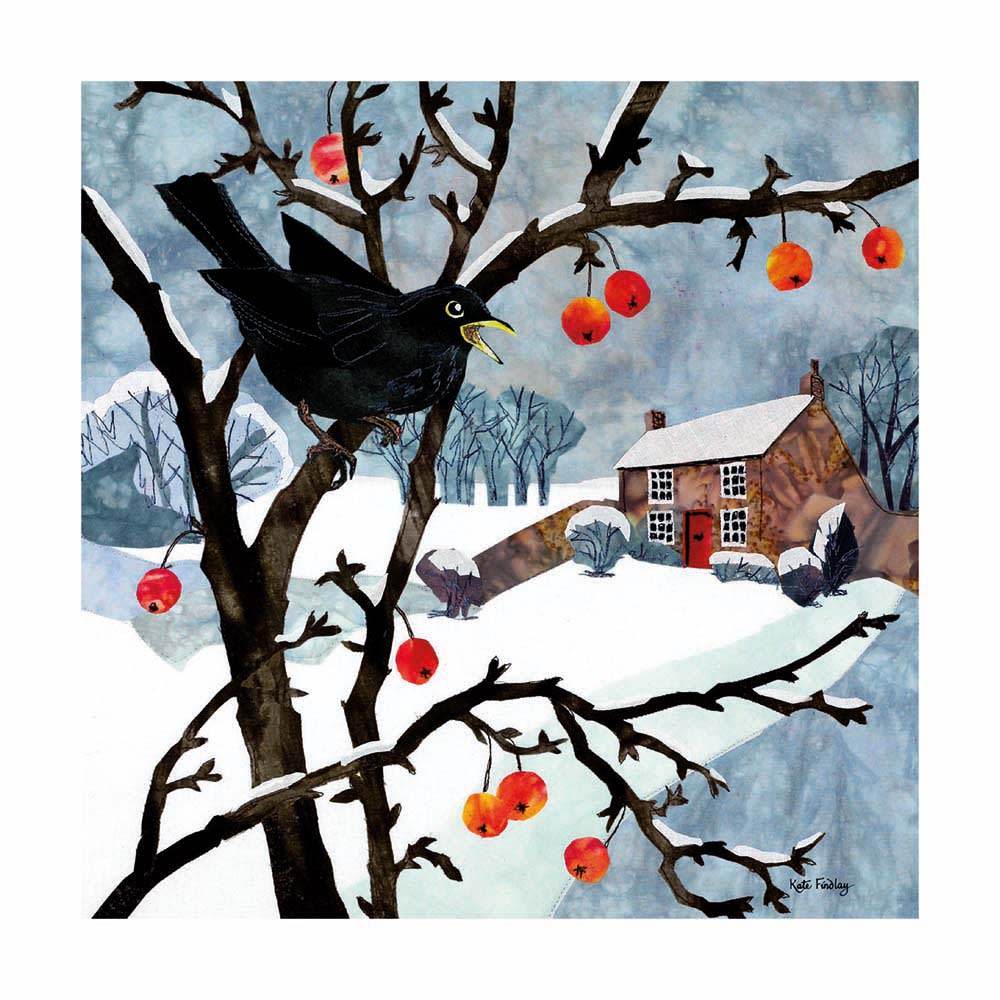 8 Blackbird Christmas Cards - House of Cards