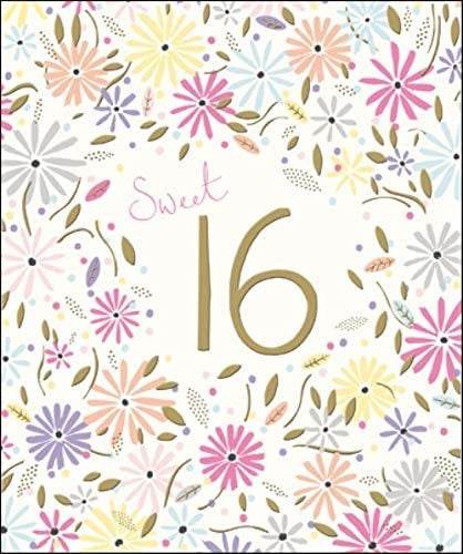 Peach and Prosecco Sweet 16th Birthday Card