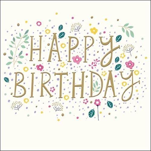 Peach and Prosecco Flowers Birthday Card - House of Cards