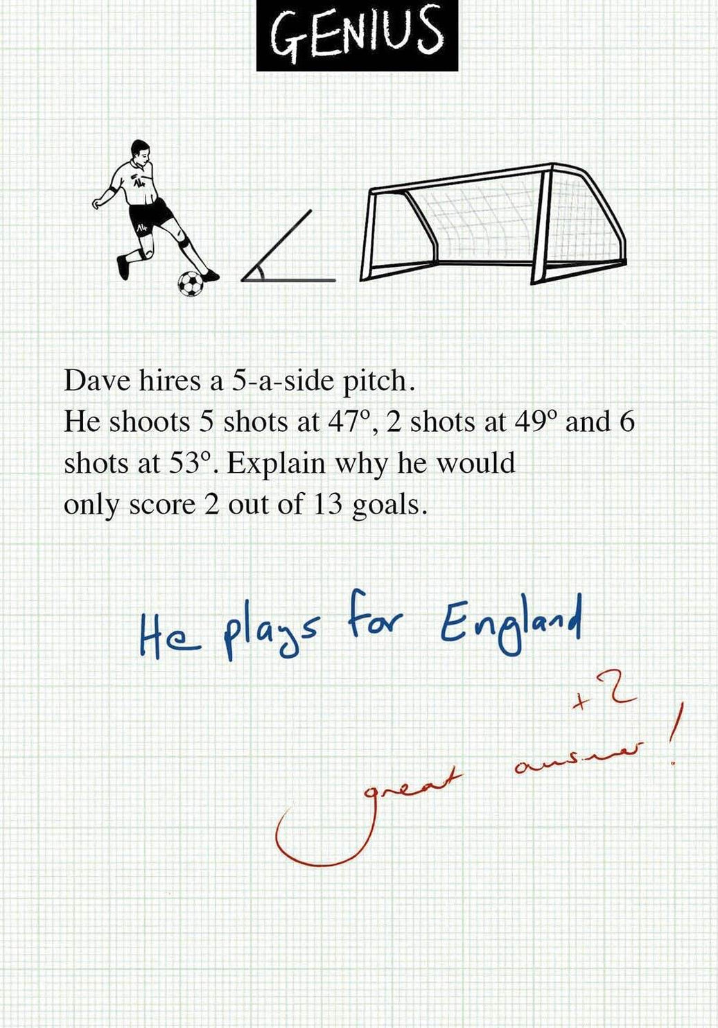 Genius Football Angles Greeting Card - House of Cards
