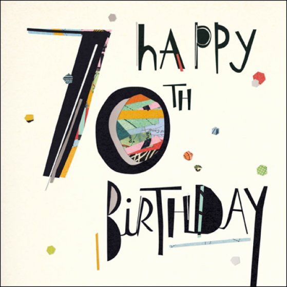 Happy 70th Birthday Card