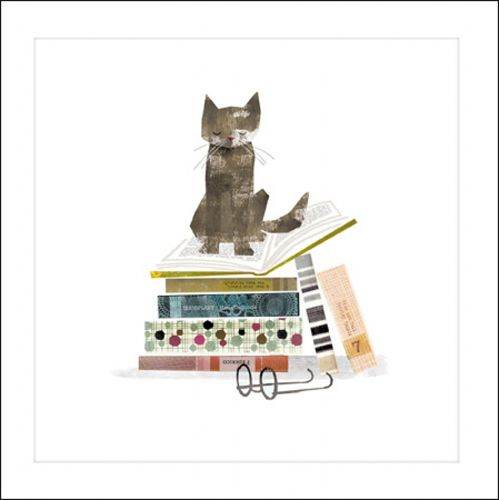Millbank Cat Blank Greeting Card - House of Cards