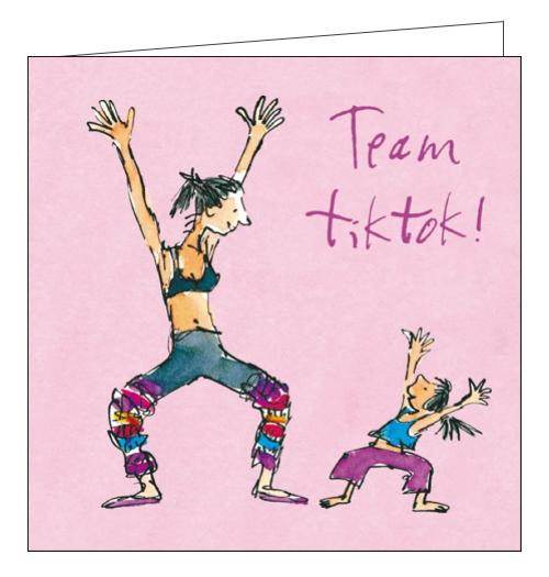 Quentin Blake Team Tiktok Birthday Card - House of Cards