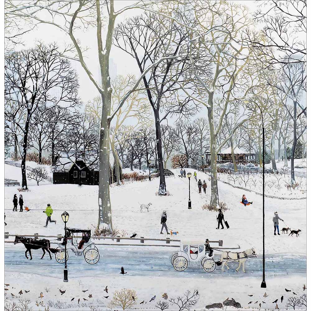 Central Park in the Snow Christmas Card