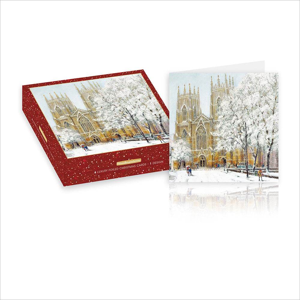 Box of 6 York Minster Christmas Cards - House of Cards