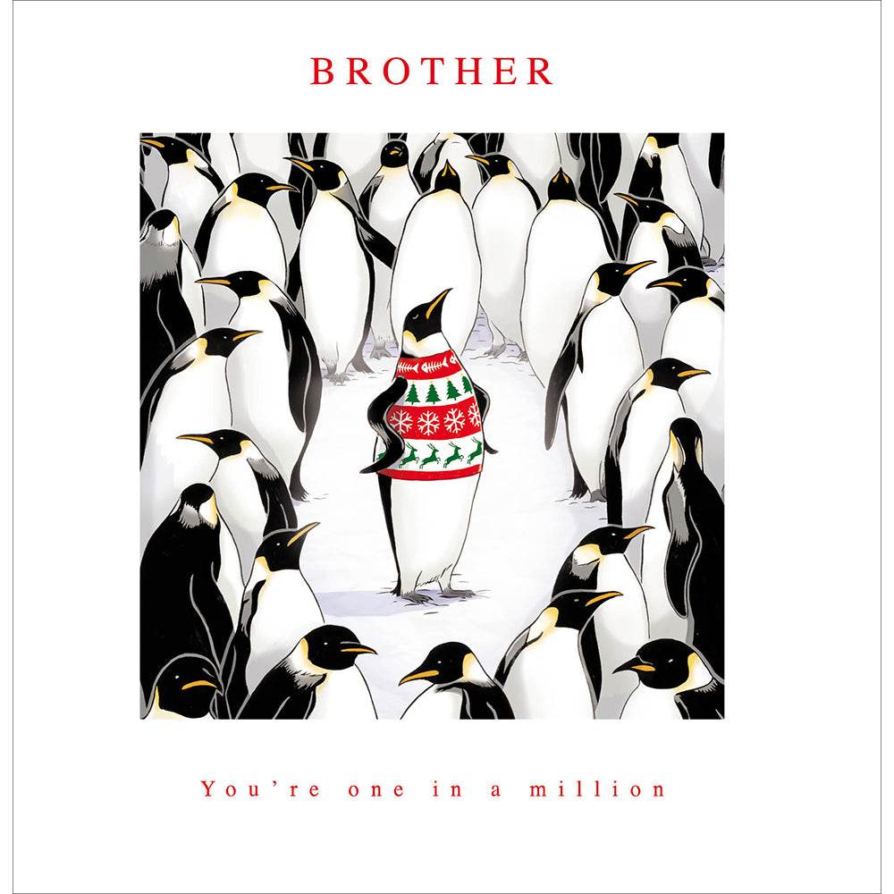 Penguin Brother Christmas Card - House of Cards