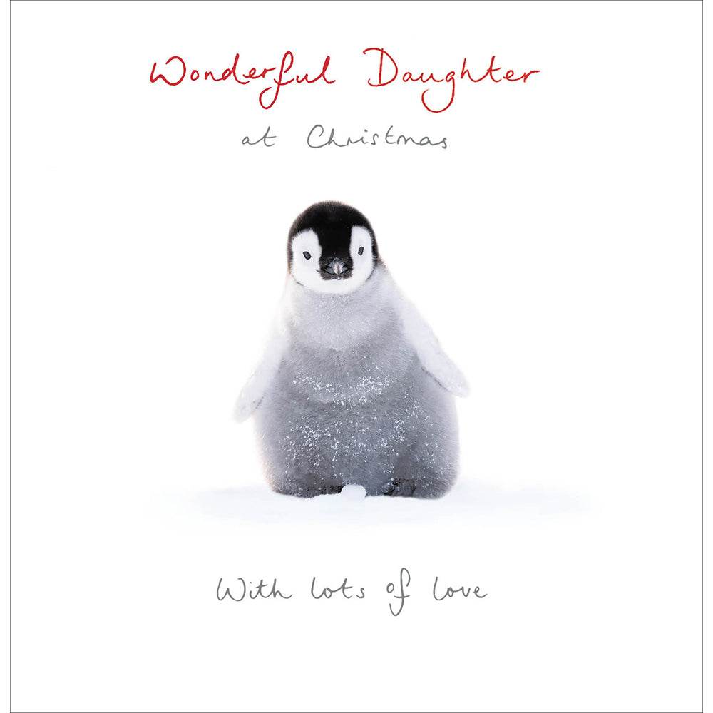 Wonderful Daughter Penguin Christmas Card - House of Cards