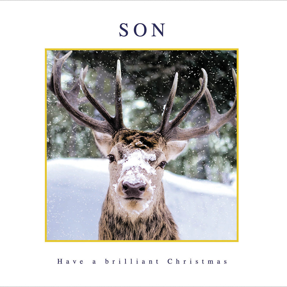 Son Reindeer Christmas Card
