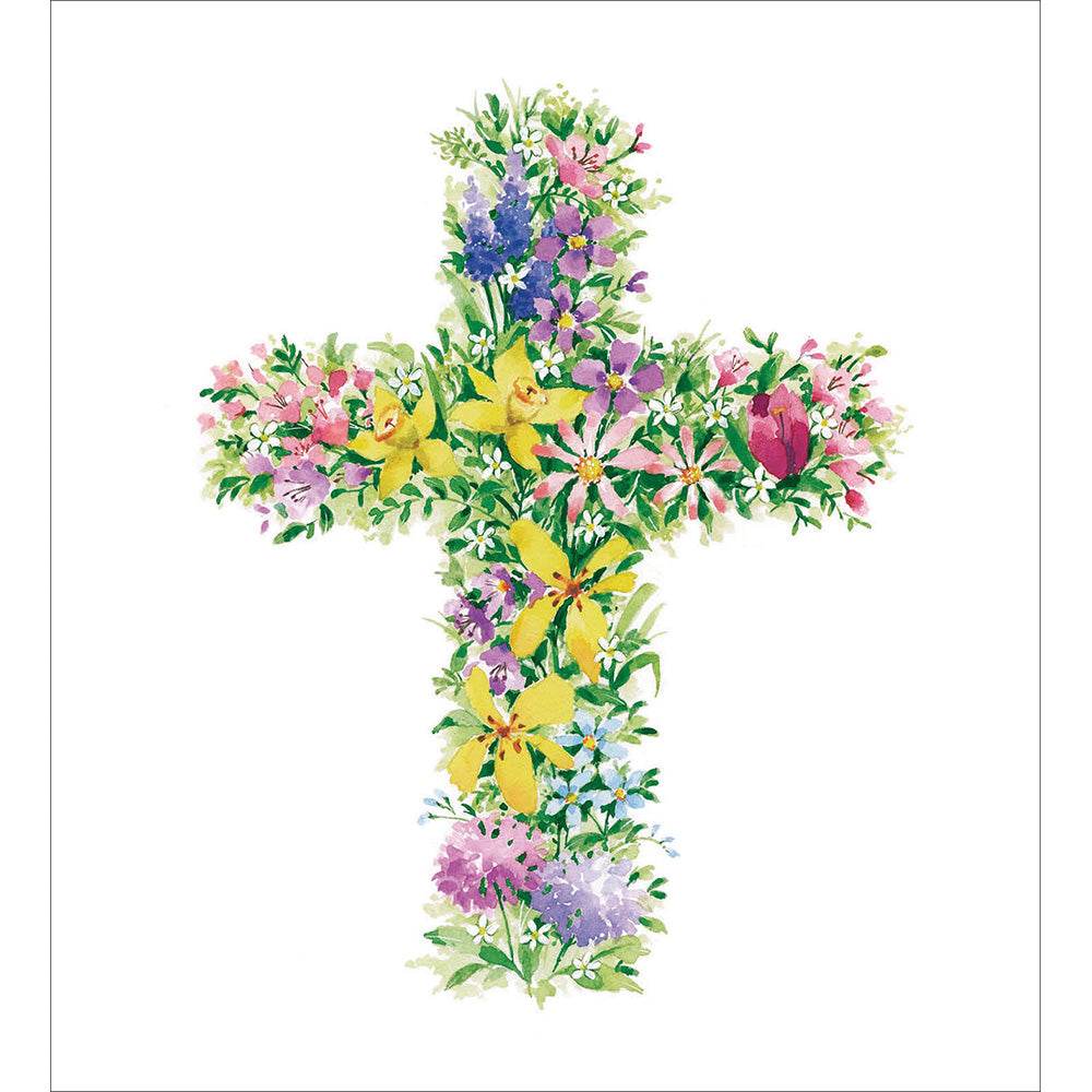 Floral Cross Easter Cards - House of Cards