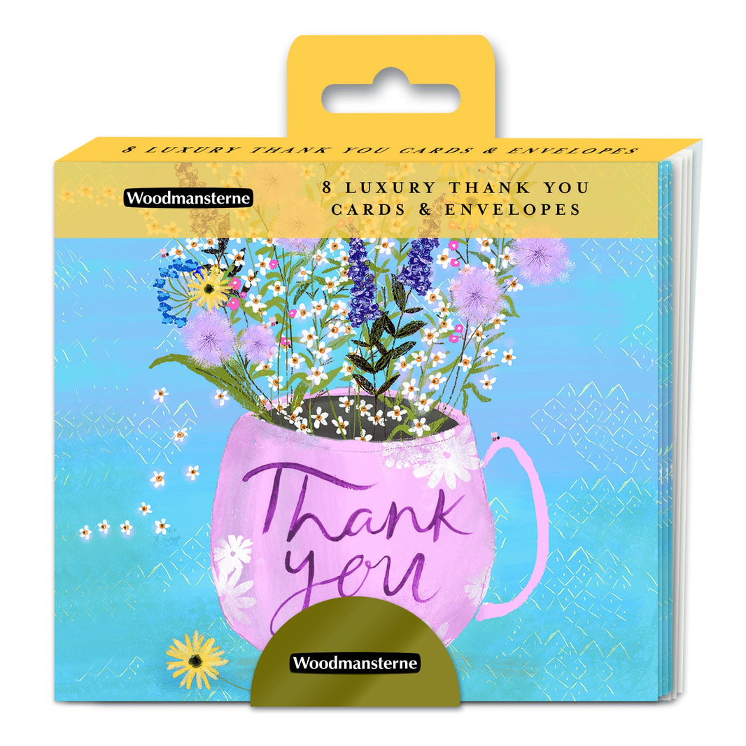 Mug of Flowers Thank You Cards
