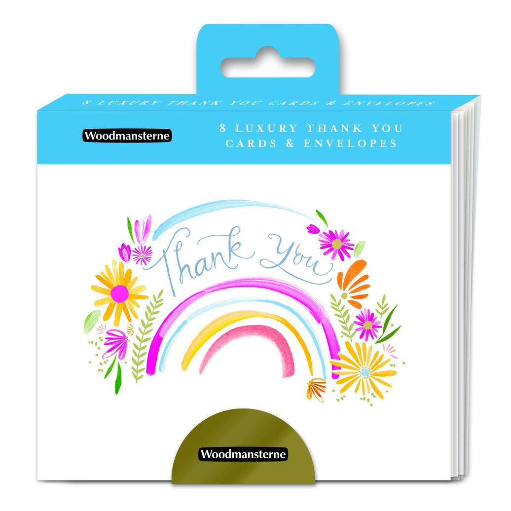 Floral Rainbow Thank You Cards - House of Cards