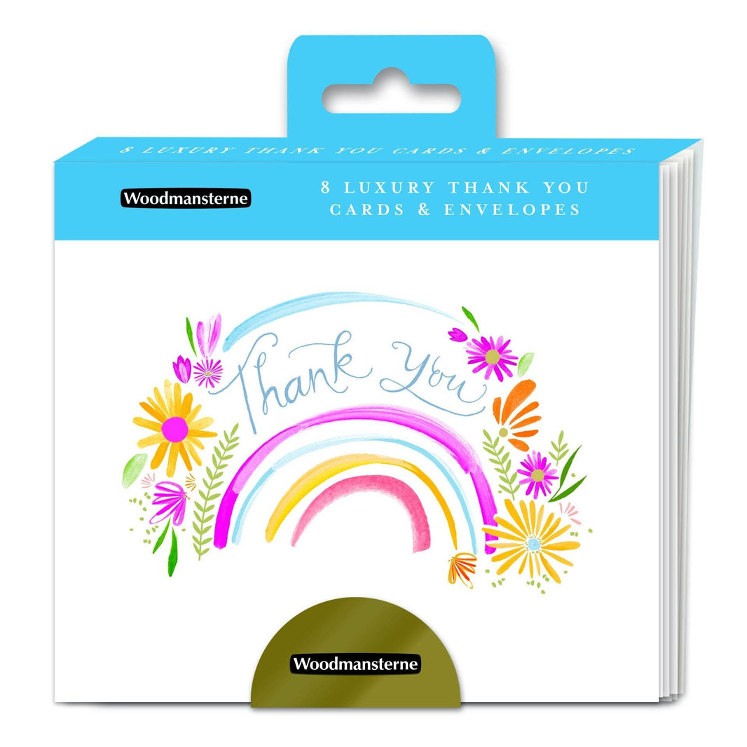Floral Rainbow Thank You Cards - House of Cards