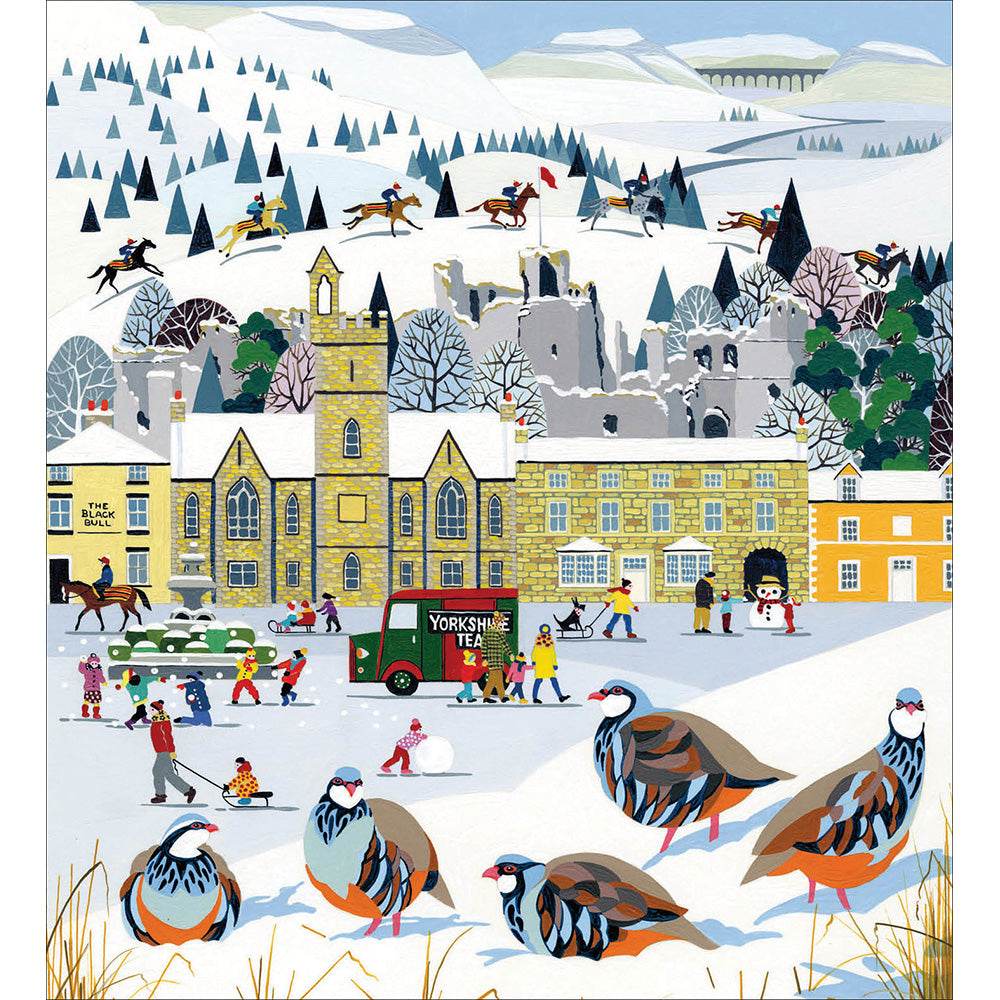 5 Winter Village Charity Christmas Cards - House of Cards