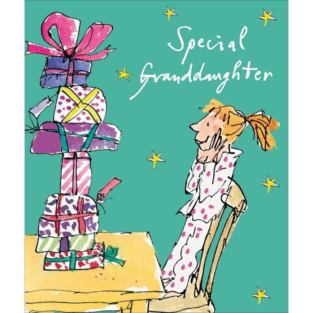 Quentin Blake Special Granddaughter Card - House of Cards