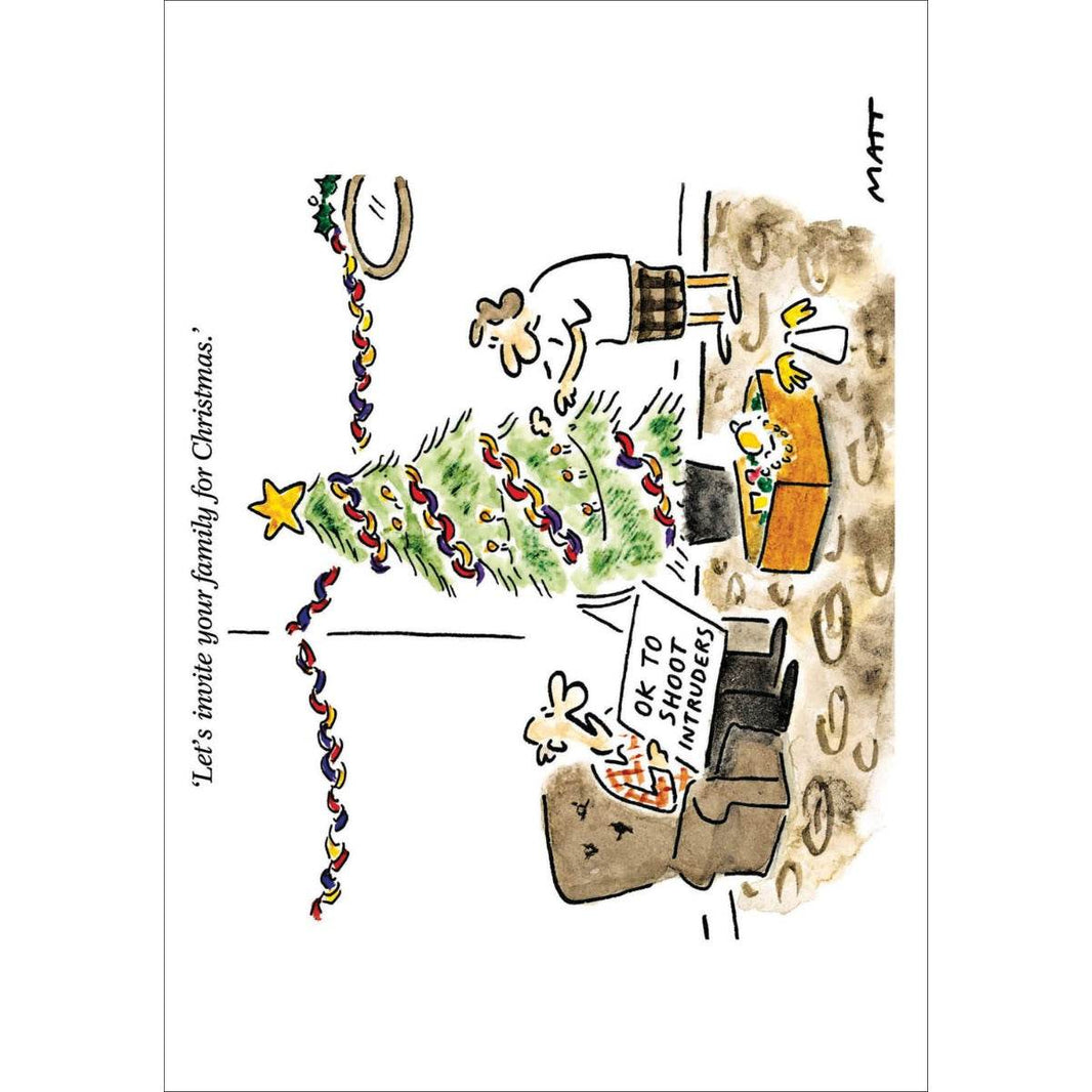 Invite Your Family Christmas Card - House of Cards