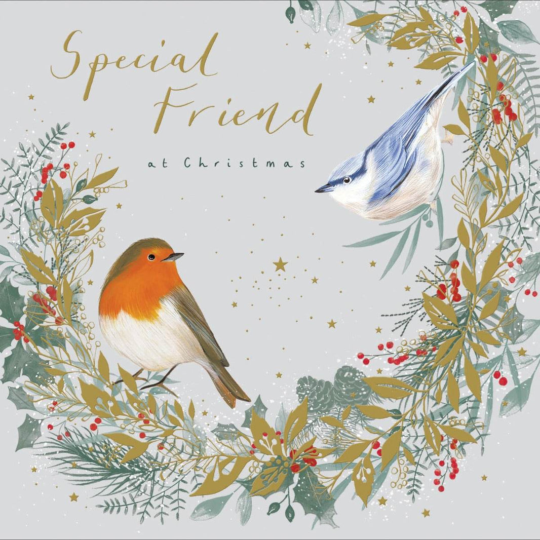 Special Friend at Christmas Card - House of Cards