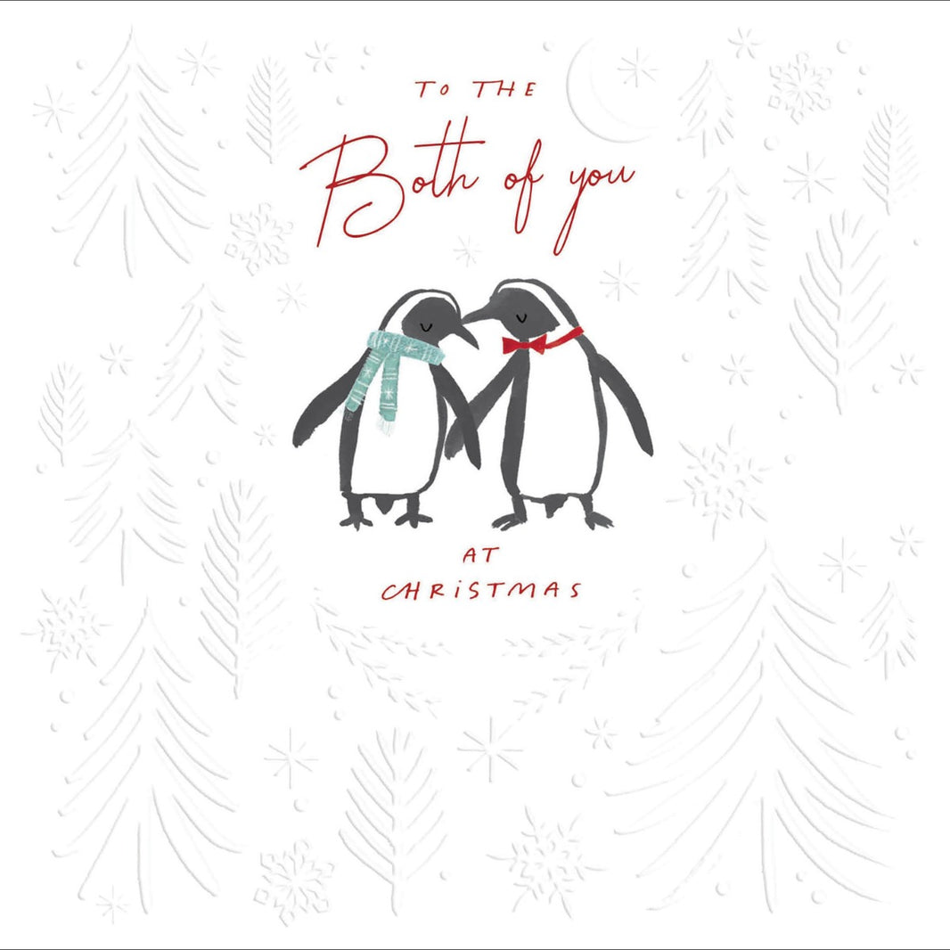 To The Both of You Penguins Christmas Card