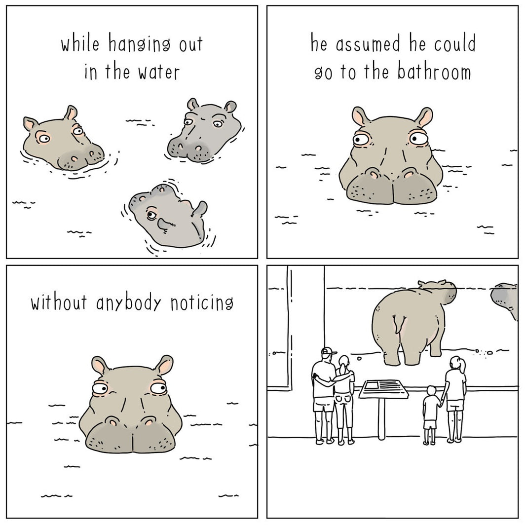 They Can Talk - Hippo in the Water