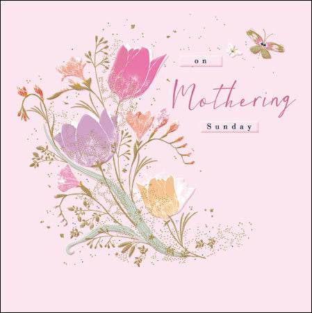 Beautiful Flowers on Mothering Sunday Card - House of Cards