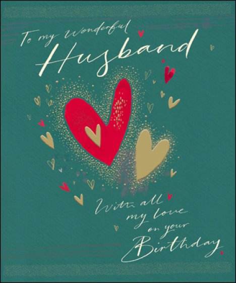 Quill and Ink Wonderful Husband Birthday Card - House of Cards