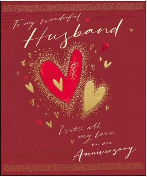 Wonderful Husband Anniversary Greeting Card - House of Cards