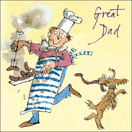 Quentin Blake Great Dad Fathers Day Card - House of Cards
