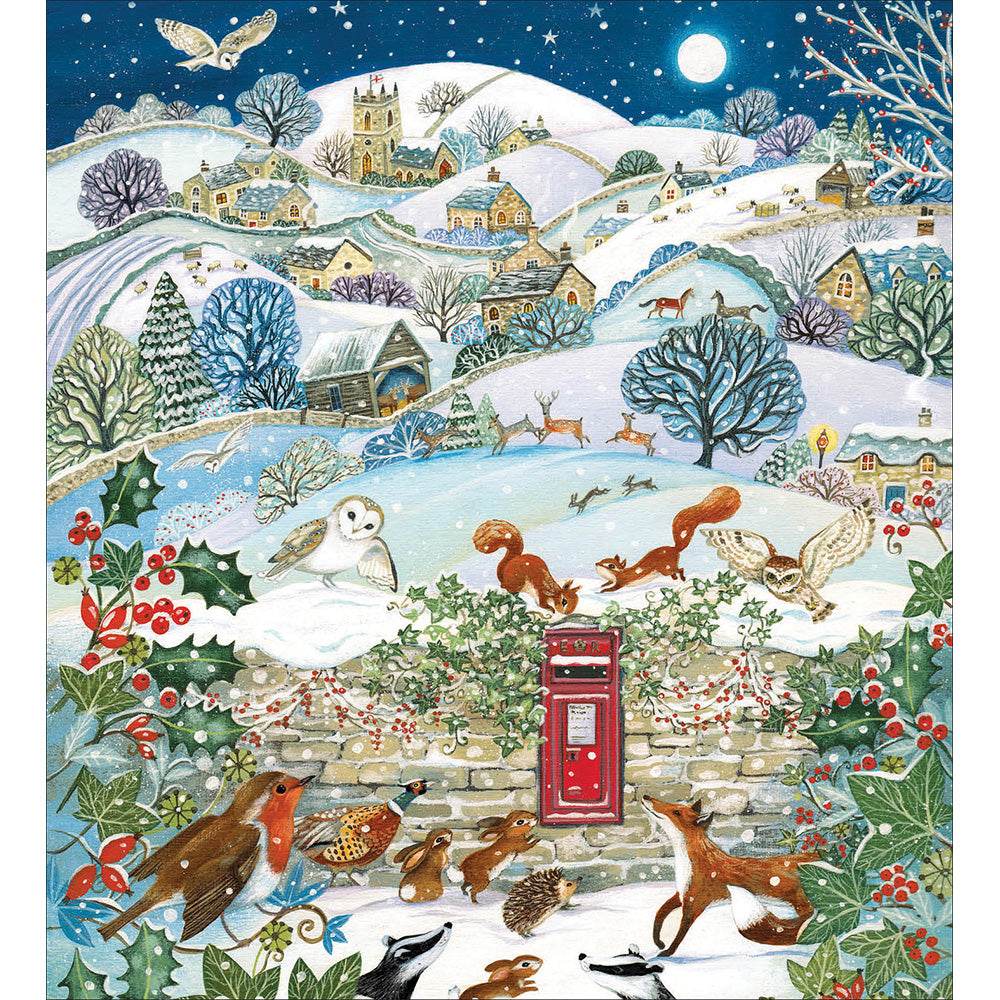 5 Winter Night Charity Christmas Cards - House of Cards