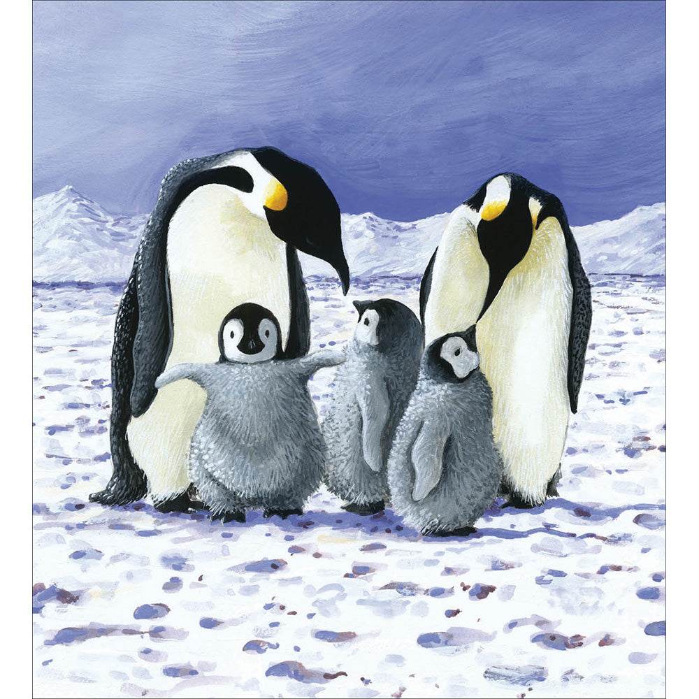 5 Family Penguins Charity Christmas Cards - House of Cards